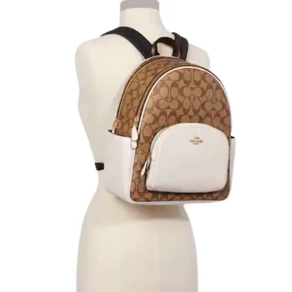 Coach Brown and Cream Backpack - Picture 16 of 16